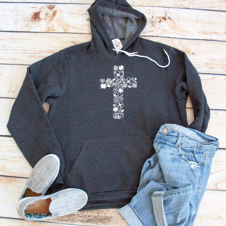 Blooming Cross Premium Hoodie