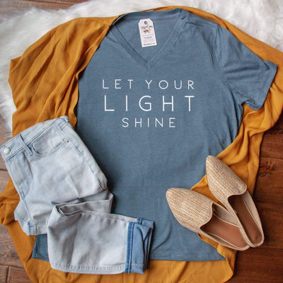 Let Your Light Shine Relaxed Ladies Vneck