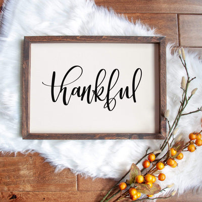 Thankful Handmade Sign