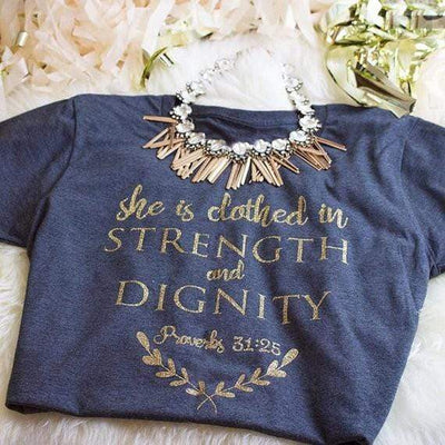 Proverbs 31:25 Triblend Shirt