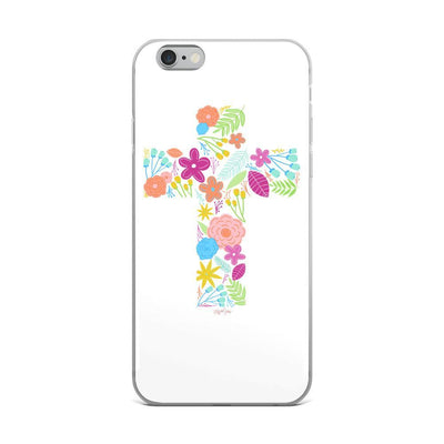 Floral Cross iPhone Case