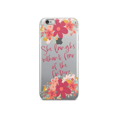 She Laughs without Fear of the Future iPhone Case