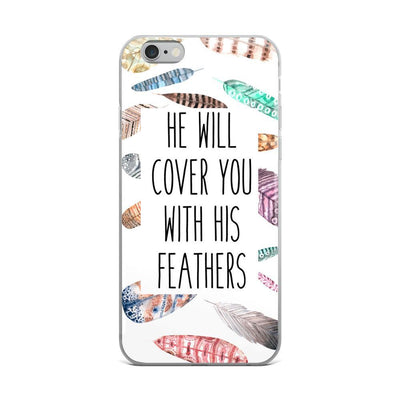 He Will Cover You with His Feathers iPhone Case