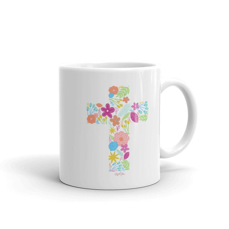 Floral Cross Mug