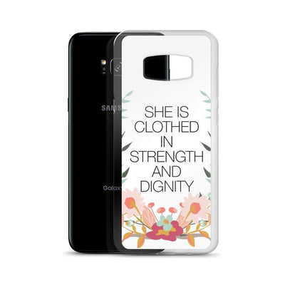 She is Clothed in Strength and Dignity Samsung Case